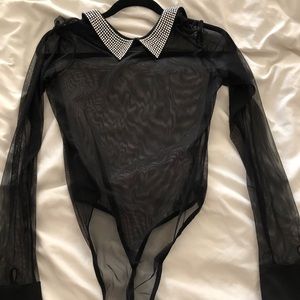 **SOLD**Collard bodysuit